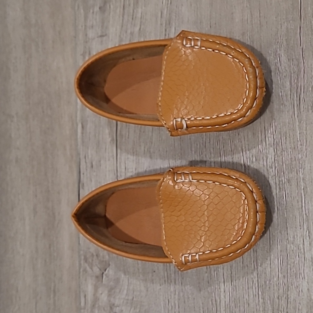 Toddler Boy Shoes Loafers Brown Dress 12-18 Months Size 5.5 Infant